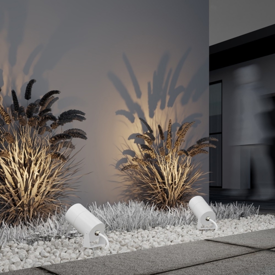 Maytoni bern faretto da esterno orientabile con picchetto led 3000k ip65