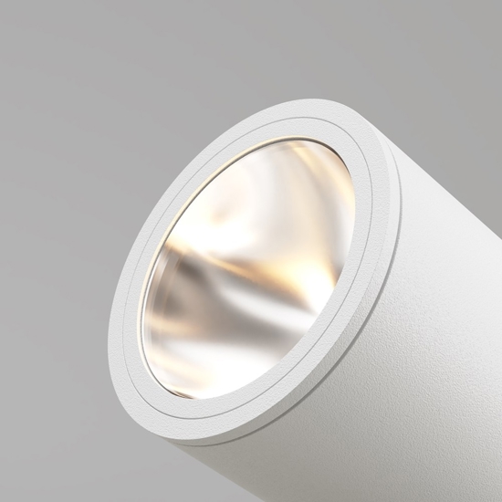 Maytoni bern faretto da esterno bianco con picchetto led 3000k ip65