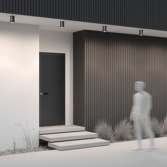 Maytoni bar plafoniera da esterno minimal per soffitto led 3000k ip65