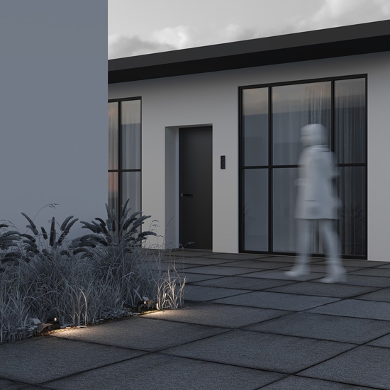 Maytoni sleek segnapasso per esterno moderno led 3000k ip65