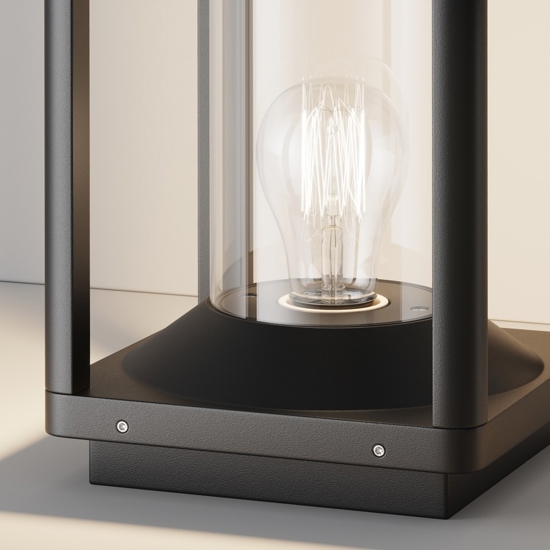 Maytoni cell lampione basso da giardino design a lanterna ip54