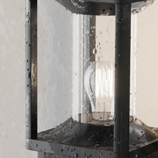 Maytoni cell lampione basso da giardino design a lanterna ip54