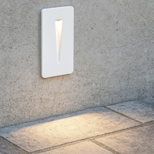 Segnapasso da incasso per interni esterni bianco led 3w 3000k
