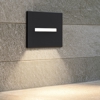 Segnapasso led per scale antracite per esterno ip54 led 3w cct 3000k 4000k 5000k