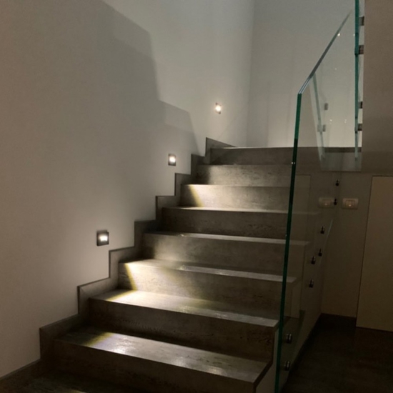 Segnapasso da incasso per esterno led 3w 3000k  antracite isyluce