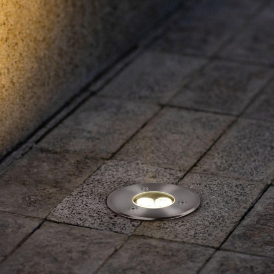 Faretto per esterno da incasso a pavimento led 3,5w 3000k
