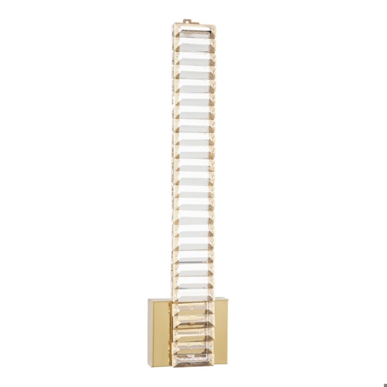 Applique led oro di cristallo stile per soggiorno