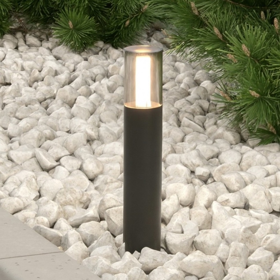 Maytoni glide lampione da giardino cilindrico con picchetto ip54