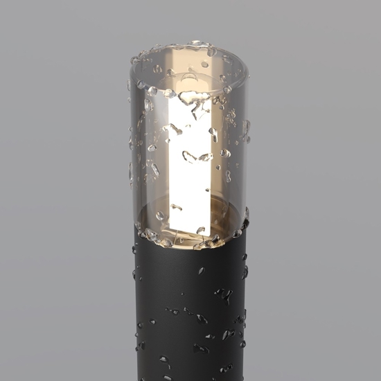 Maytoni glide lampione da giardino cilindrico con picchetto ip54