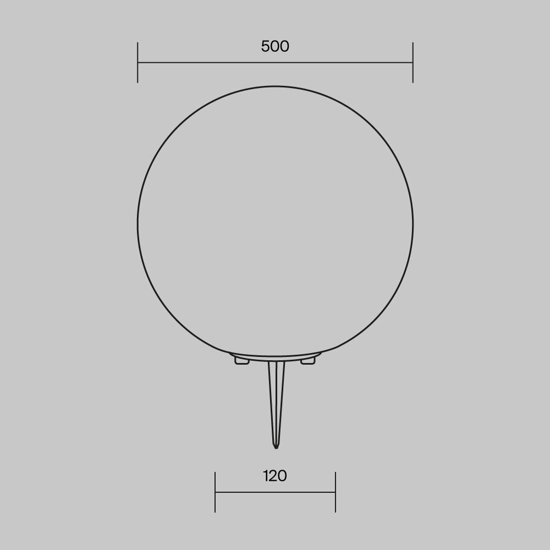 Maytoni erda lampada da esterno design minimal con picchetto ip54