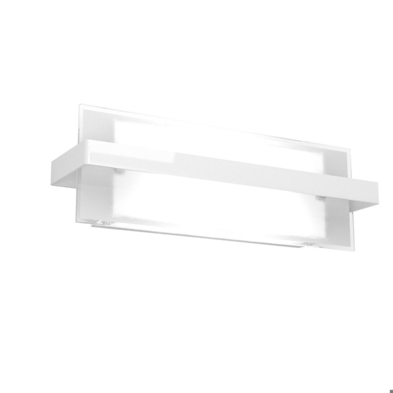 Applique da parete moderna vetro bianco toplight cross