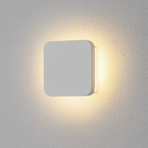 Applique led 8w 2700k quadrato bianco in gesso