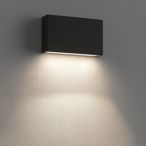 Applique led 14w 4000k linea light box w1 grigio cemento mono emissione
