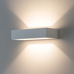 Isyluce applique led 12w 3000k rettangolare bianco moderno