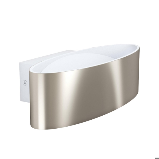 Eglo maccacari applique led 10w 3000k ovale design moderna nickel