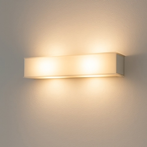 Applique da parete vetro bianco lucido moderna