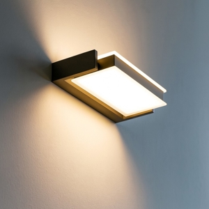 Axella vivida applique led 18w 3000k orientabile sabbia