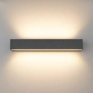Applique led 18w 3000k antracite moderno rettangolare