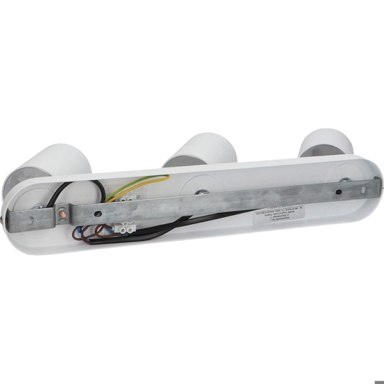 Lampada da parete bianca 3 luci orientabili per interno
