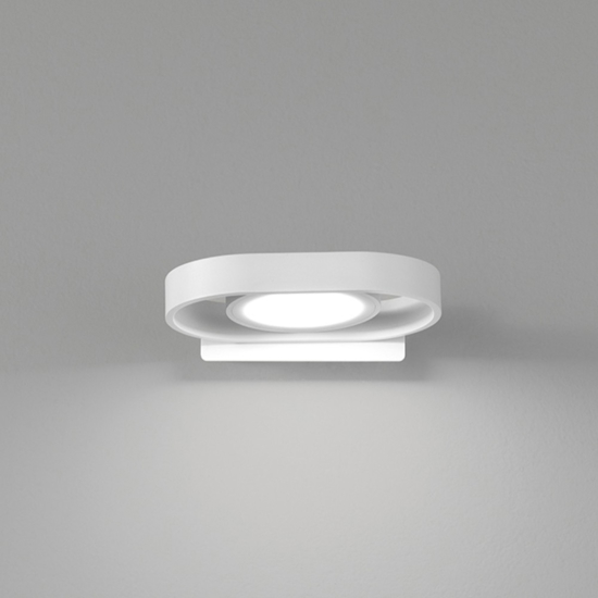 Applique led 6w cct orientabile moderno bianco perenz belt