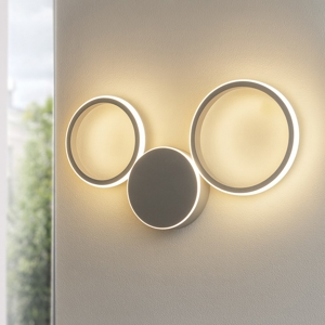 Applique moderna ap pois ondaluce led 20w 4000k silver