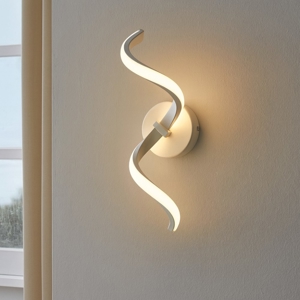 Applique fiocco bianco led 8w 4500k moderno