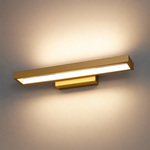 Toplight applique led 20w 3000k four squares squadrata moderna metallo oro
