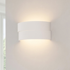 Applique di gesso pitturabile design moderna curva