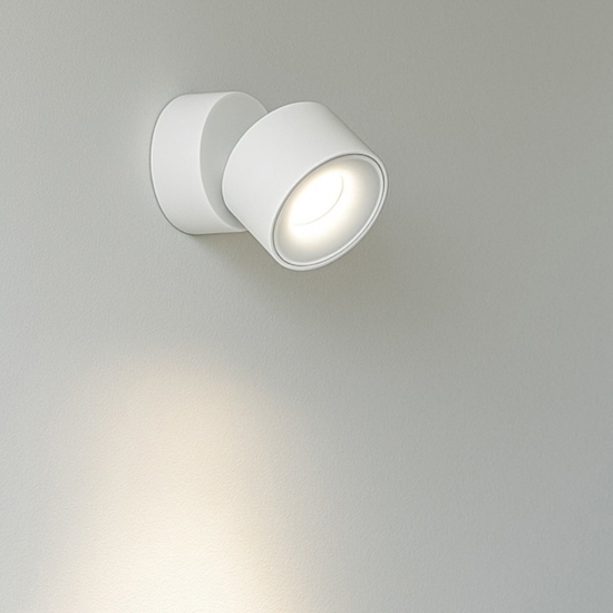 Applique led cct orientabile bianco 8w 3000k 4000k 6000k camera perenz