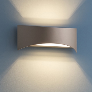 Ondaluce asso applique led 10w 3000k tortora moderna fp