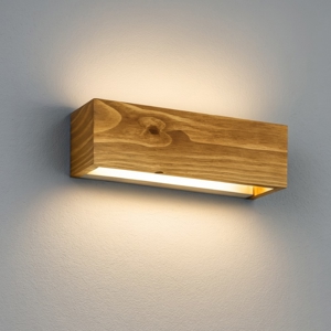 Applique di legno rettangolare led dimmerabile 13,5w 3000k