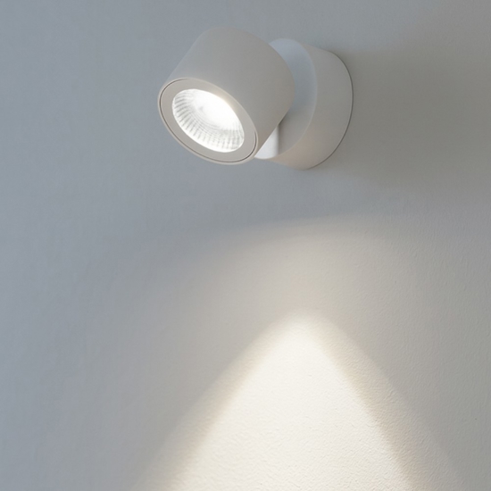 Applique da parete bianca led orientabile 15w 3000k 4000k 6000k perenz camera