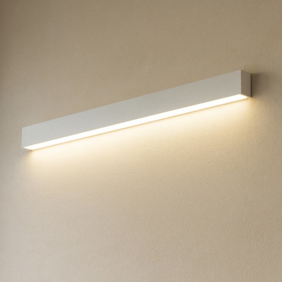 Applique bianco 92cm rettangolare led 16w 3000k
