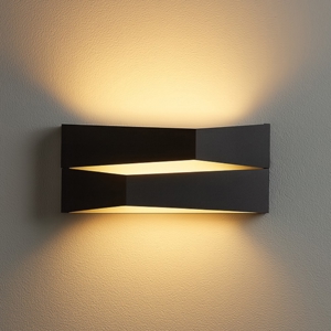Applique nero design moderno led 14w 3000k