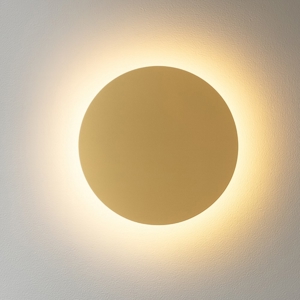 Applique design moderno rotonda oro led 20w 3000k