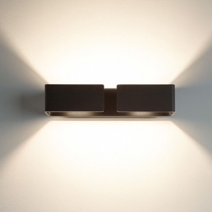 Isyluce applique graffa nero led design moderna 40w 3000k