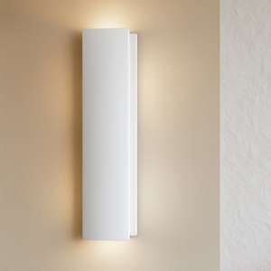 Applique verticale led 12w 3000k bianca moderna zubialde eglo