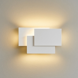 Applique led 36w 3000k design moderna rettangoli bianco