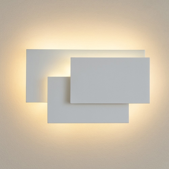 Applique led 12w 3000k bianco design moderna