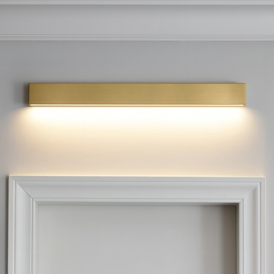Applique ottone box w1 led 41w 3000k mono emissione linea light
