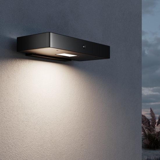 Maytoni pir applique da esterno sensore di movimento led 3000k ip54