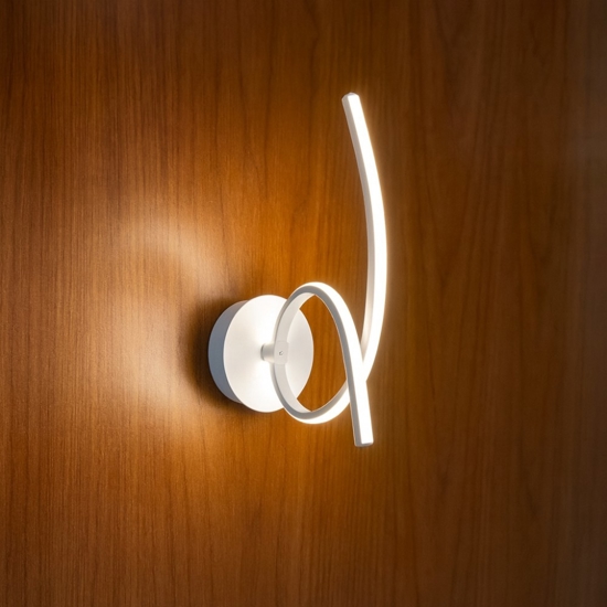 Gea luce tosca applique da parete led 15w 4000k design originale