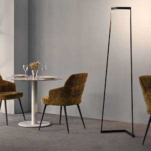 Piantana da terra design squadrato nero led 3000w dimmerabile