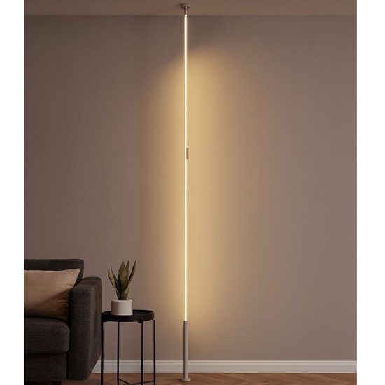 Piantana da terra sospesa bianca led 3000k dimmerabile cavo regolabile