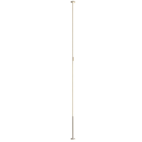 Piantana da terra sospesa bianca led 3000k dimmerabile cavo regolabile