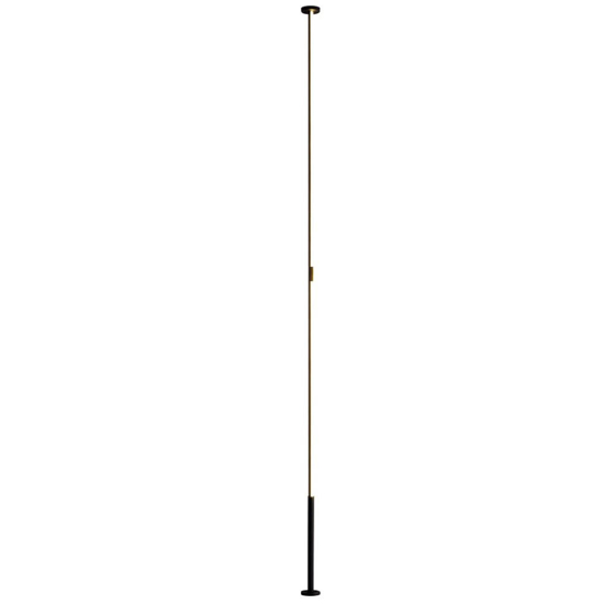 Lampada da terra nera led 3000k cavo allungabile sospesa