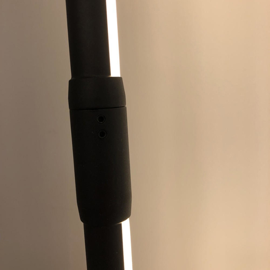 Lampada da terra nera led 3000k cavo allungabile sospesa