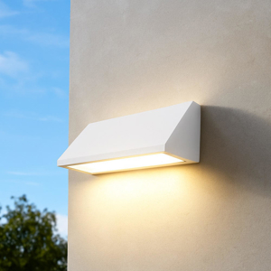 Applique da esterno squadrata moderna bianca led 30w 3000k