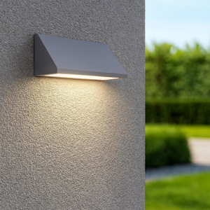 Applique grigia per esterno balcone led 30w 4000k ip65