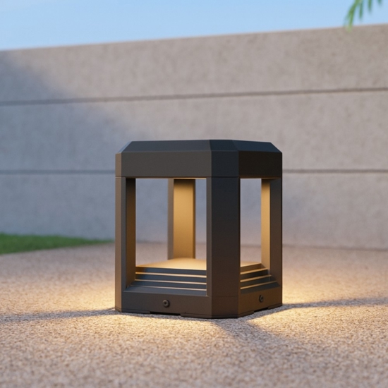 Maytoni royal mile lampioncino da giardino cubico led 3000k ip65